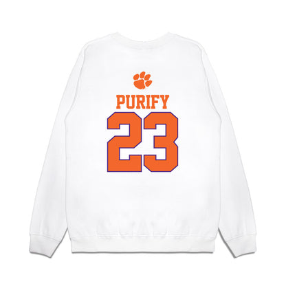 Clemson - NCAA Baseball : Jarren Purify - USA Raglan Premium Crewneck Sweatshirt-1