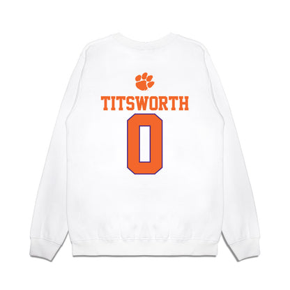 Clemson - NCAA Baseball : Drew Titsworth - USA Raglan Premium Crewneck Sweatshirt-1