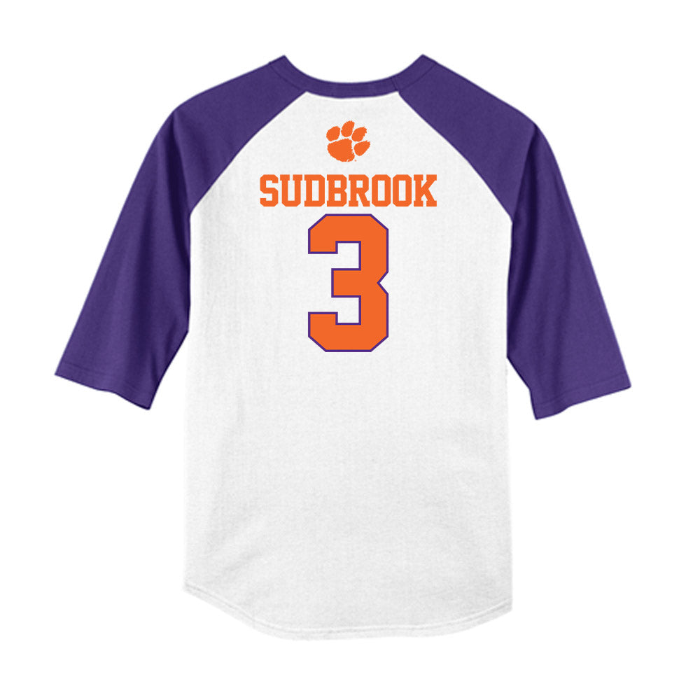 Clemson - NCAA Baseball : Troy Sudbrook - USA Raglan Raglan Shirt-1