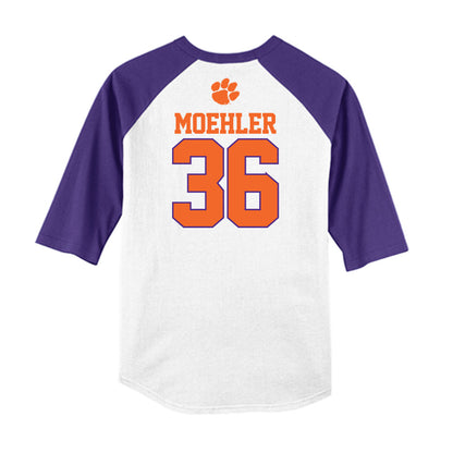 Clemson - NCAA Baseball : Dane Moehler - USA Raglan Raglan Shirt-1