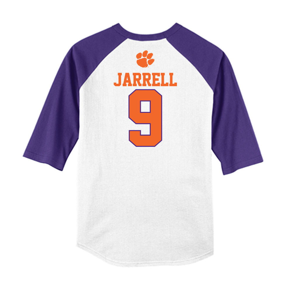 Clemson - NCAA Baseball : Jacob Jarrell - USA Raglan Raglan Shirt-1