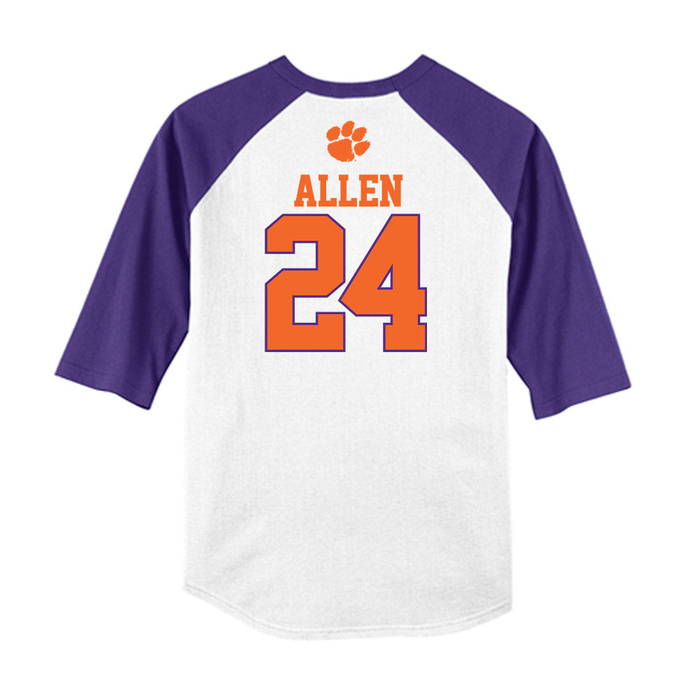 Clemson - NCAA Baseball : Joe Allen - USA Raglan Raglan Shirt-1