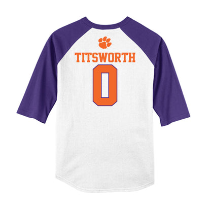 Clemson - NCAA Baseball : Drew Titsworth - USA Raglan Raglan Shirt-1
