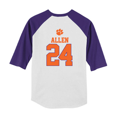 Clemson - NCAA Baseball : Joe Allen - USA Raglan Youth Raglan T-Shirt-1