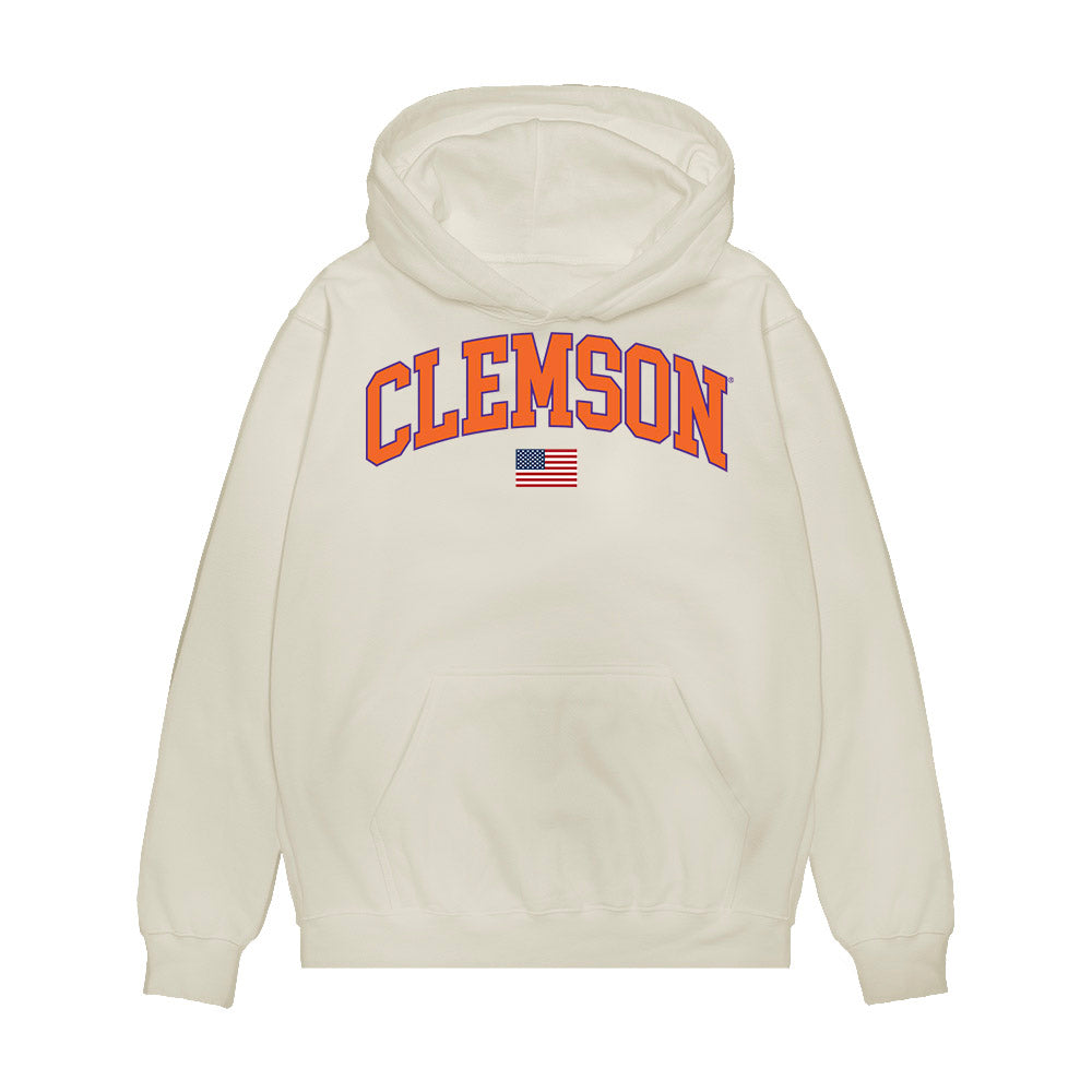 Clemson - NCAA Baseball : Aidan Knaak - USA Raglan Premium Hooded Sweatshirt-0