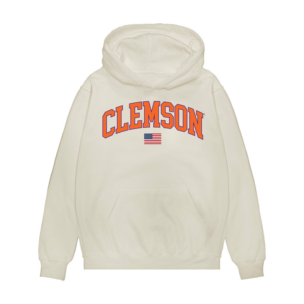 Clemson - NCAA Baseball : Dylan Harrison - USA Raglan Premium Hooded Sweatshirt-0