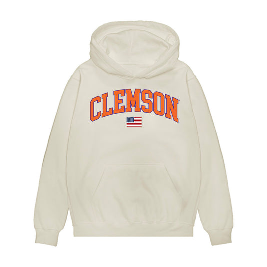Clemson - NCAA Baseball : Dylan Harrison - USA Raglan Premium Hooded Sweatshirt-0