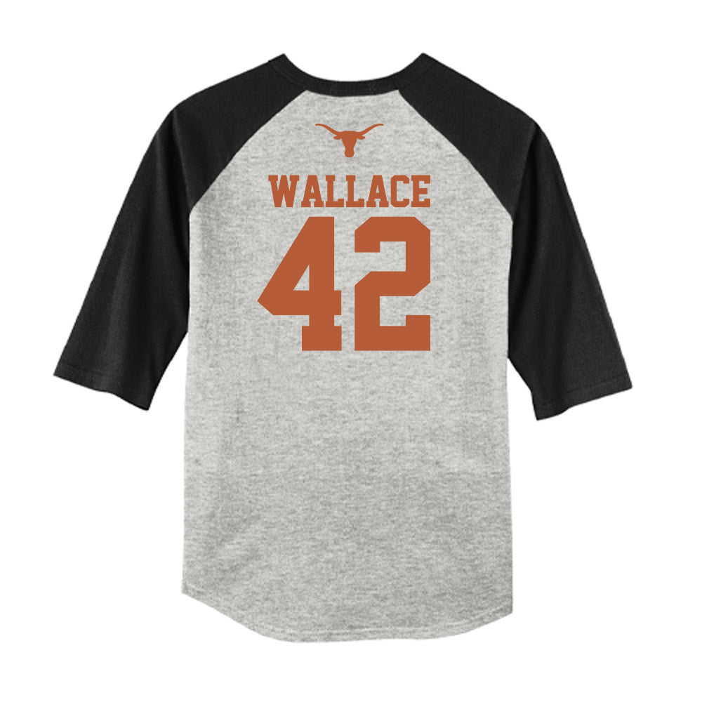 Texas - NCAA Softball : Anne Wallace - USA Raglan Shirt-1