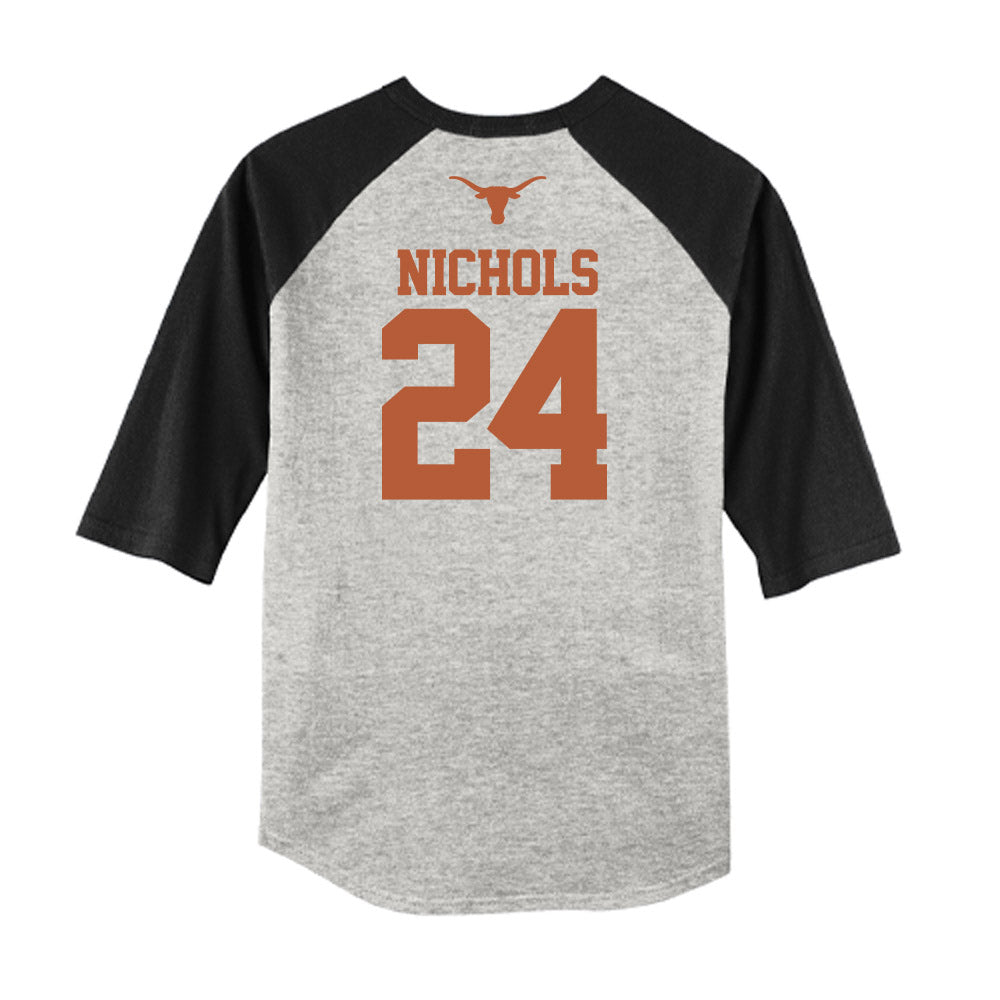 Texas - NCAA Softball : Jaycie Nichols - USA Raglan Shirt-1
