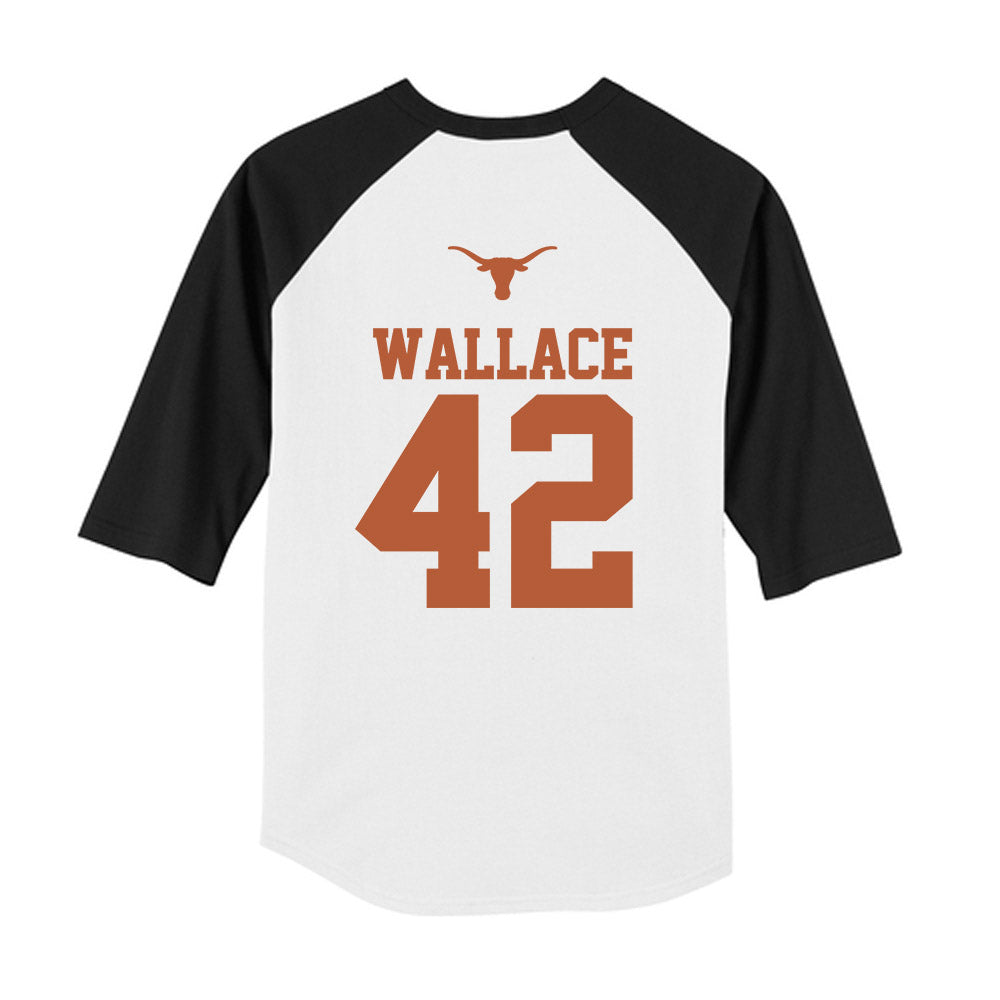 Texas - NCAA Softball : Anne Wallace - USA Youth Raglan T-Shirt-2