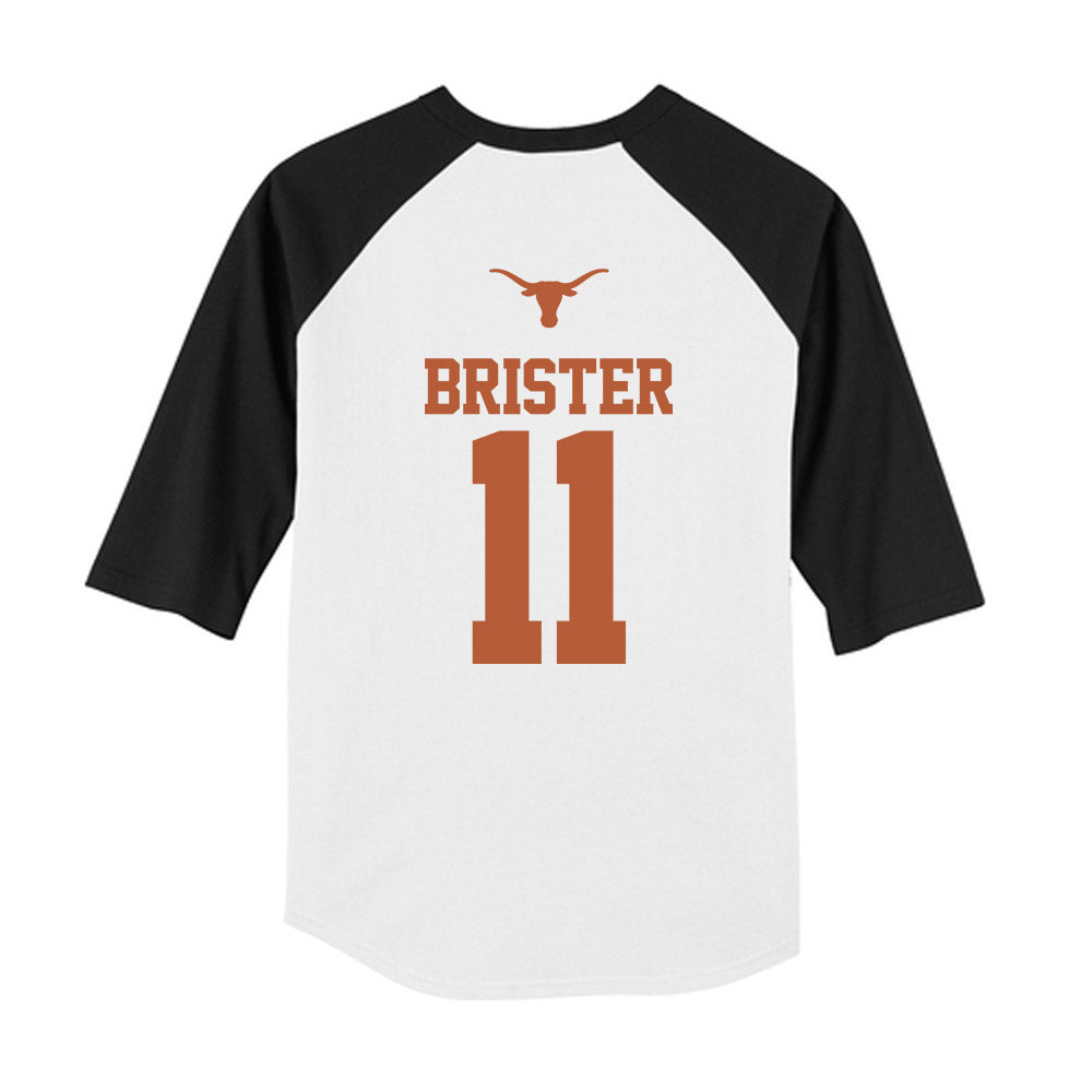 Texas - NCAA Softball : Shylien Brister - USA Youth Raglan T-Shirt-2