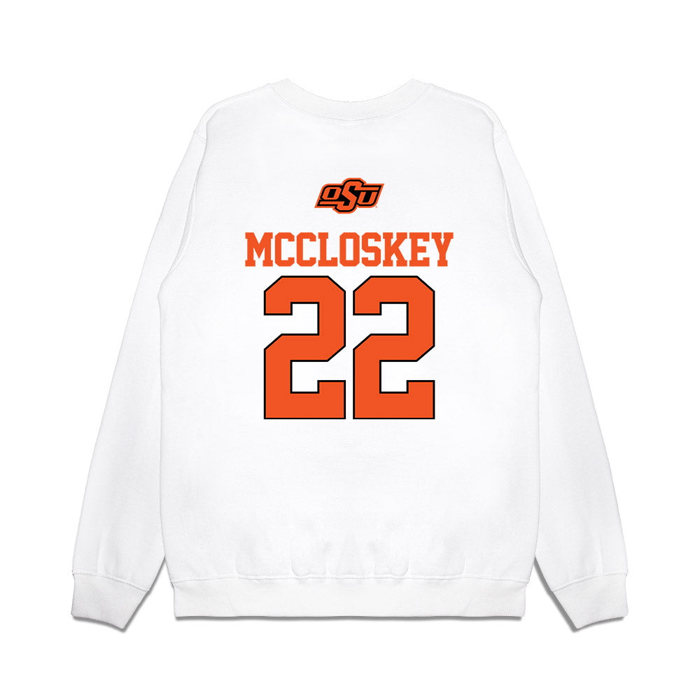 Oklahoma State - NCAA Softball : Elle Mccloskey - USA Premium Crewneck Sweatshirt-1