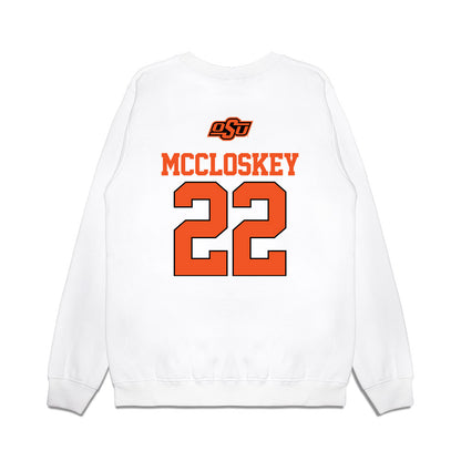 Oklahoma State - NCAA Softball : Elle Mccloskey - USA Premium Crewneck Sweatshirt-1