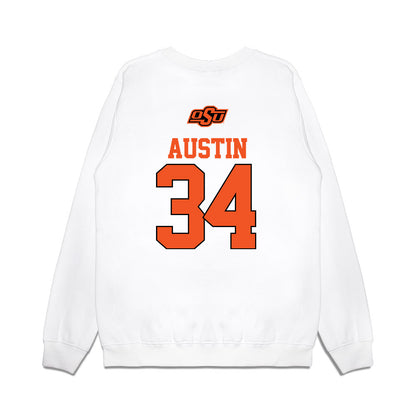 Oklahoma State - NCAA Softball : Jayelle Austin - USA Premium Crewneck Sweatshirt-1