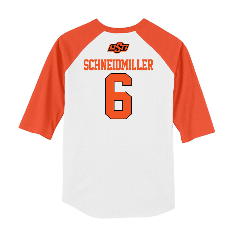 Oklahoma State - NCAA Softball : Audrey Schneidmiller - USA Raglan Shirt-1