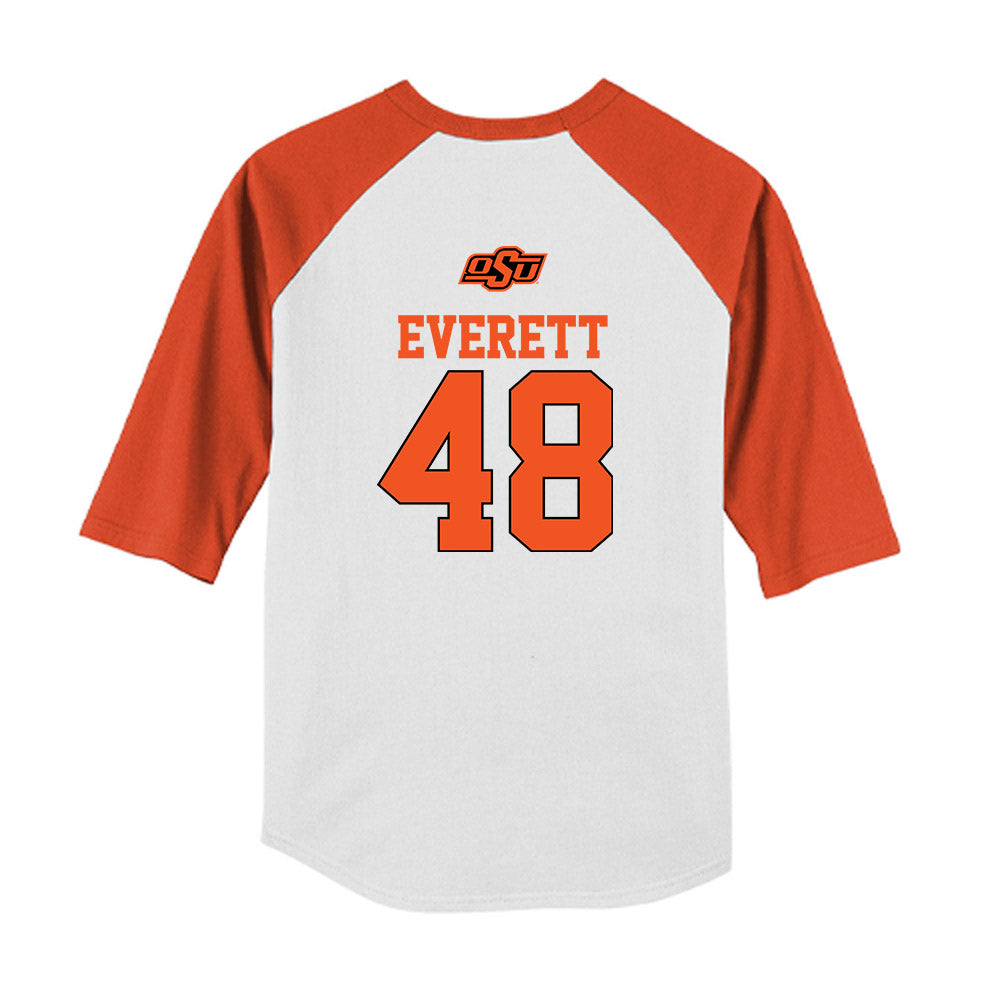Oklahoma State - NCAA Softball : Delainey Everett - USA Youth Raglan T-Shirt-1