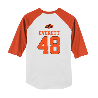 Oklahoma State - NCAA Softball : Delainey Everett - USA Youth Raglan T-Shirt-1