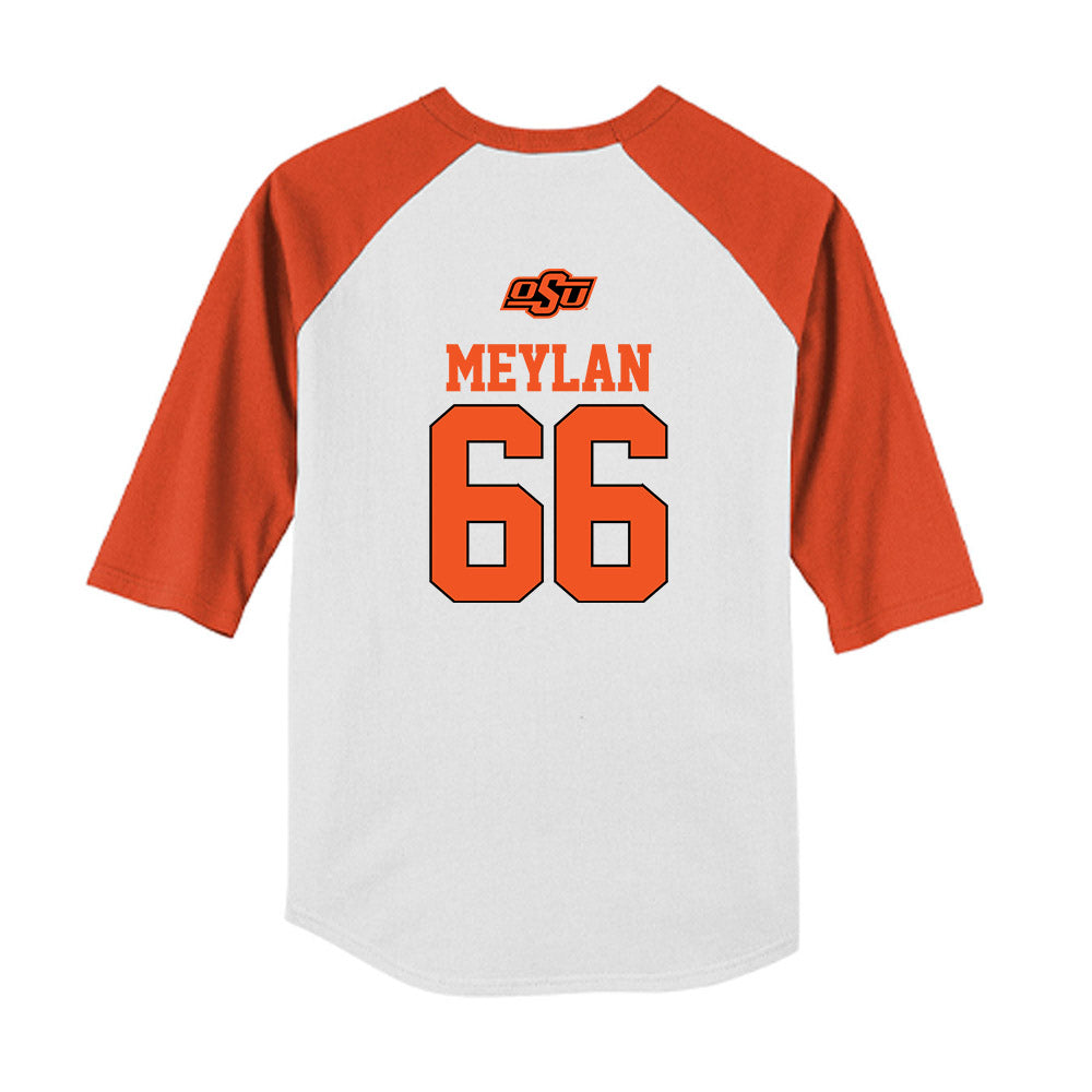 Oklahoma State - NCAA Softball : Ruby Meylan - USA Youth Raglan T-Shirt-1