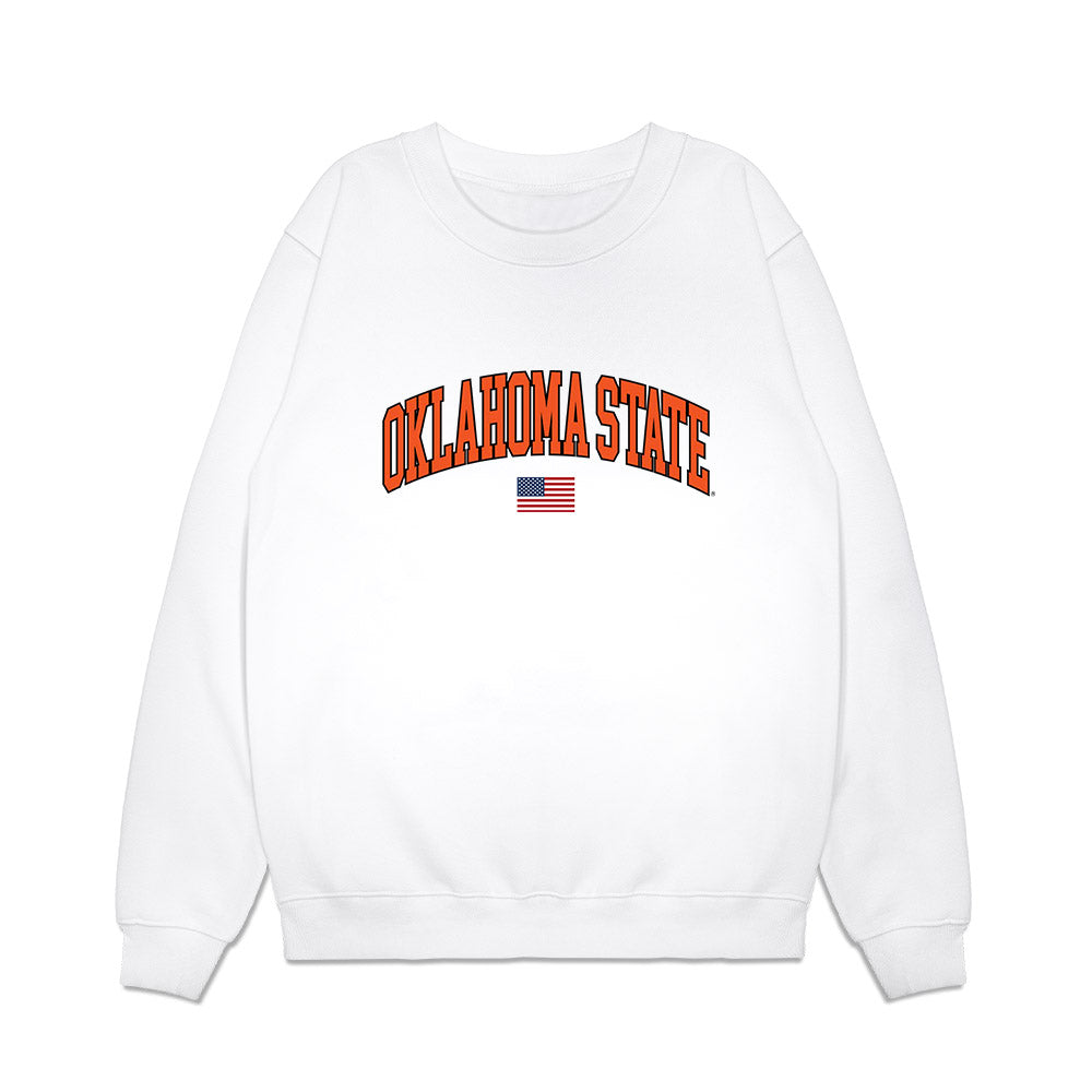 Oklahoma State - NCAA Softball : Kaya Booker - USA Premium Crewneck Sweatshirt-0
