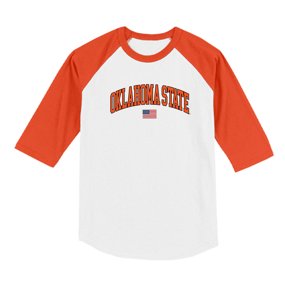 Oklahoma State - NCAA Softball : Audrey Schneidmiller - USA Raglan Shirt-0