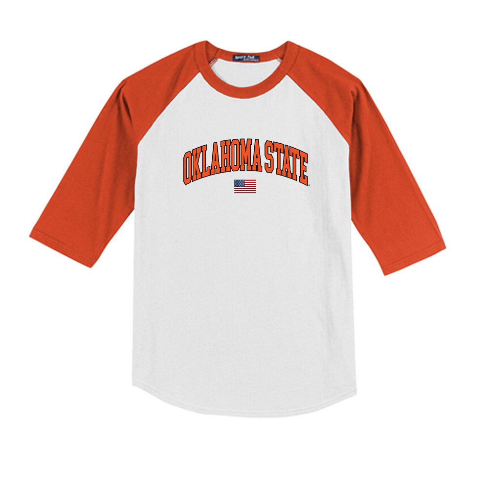 Oklahoma State - NCAA Softball : Amanda Hasler - USA Youth Raglan T-Shirt-0