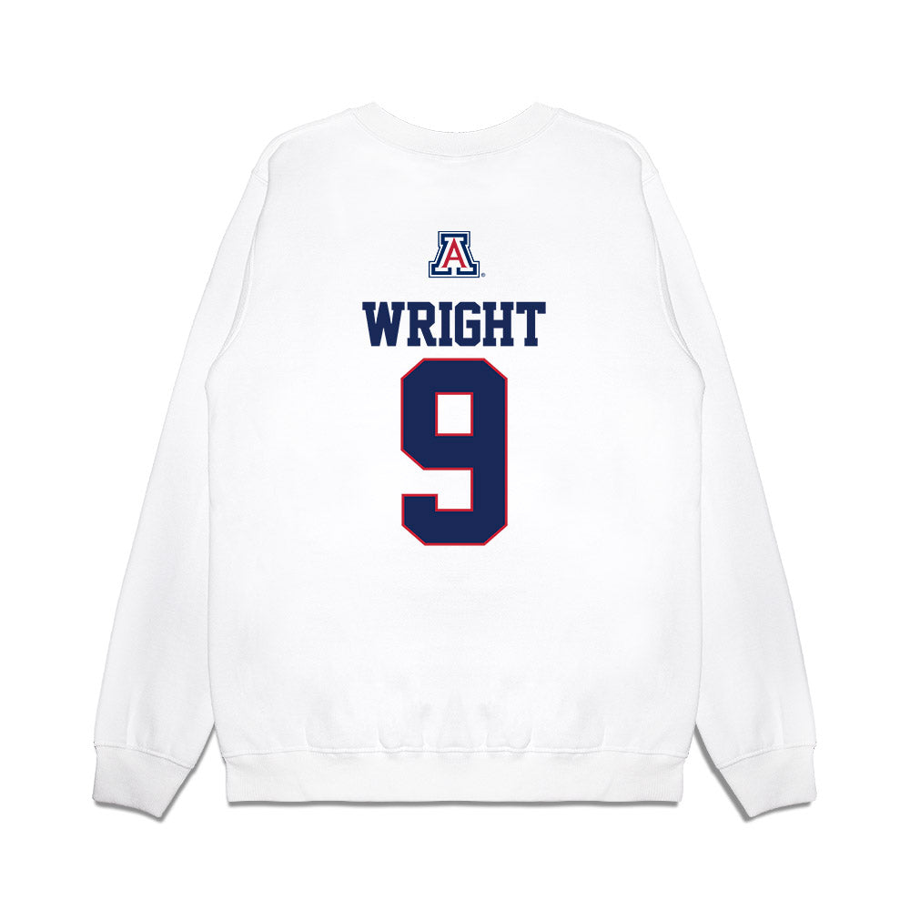 Arizona - NCAA Softball : Sarah Wright - USA Premium Crewneck Sweatshirt-1