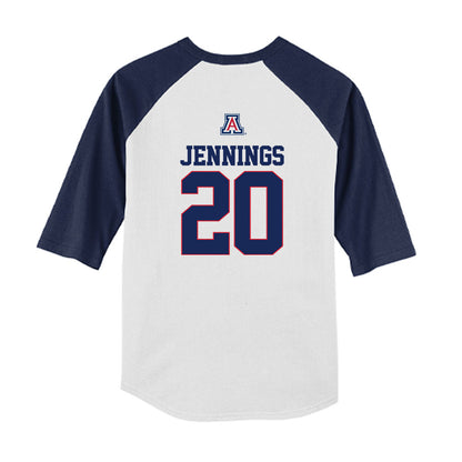 Arizona - NCAA Softball : Tele Jennings - USA Youth Raglan T-Shirt-1