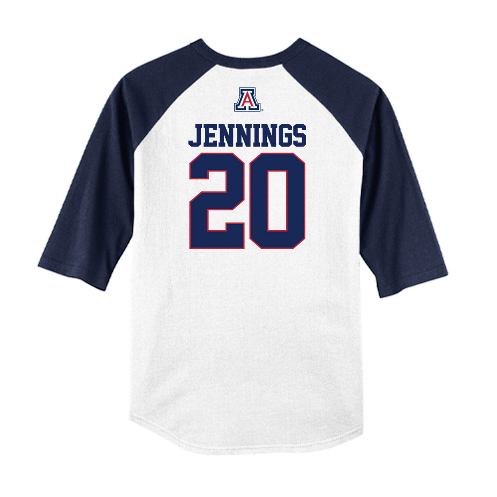 Arizona - NCAA Softball : Tele Jennings - USA Raglan Shirt-1