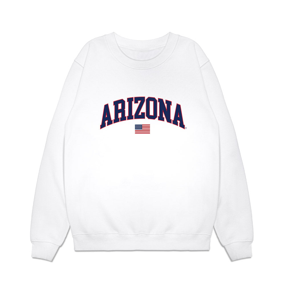 Arizona - NCAA Softball : Sarah Wright - USA Premium Crewneck Sweatshirt-0
