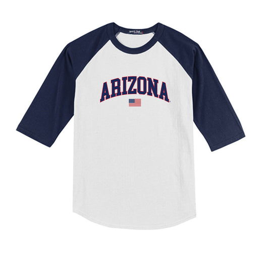 Arizona - NCAA Softball : Grace Jenkins - USA Youth Raglan T-Shirt-0