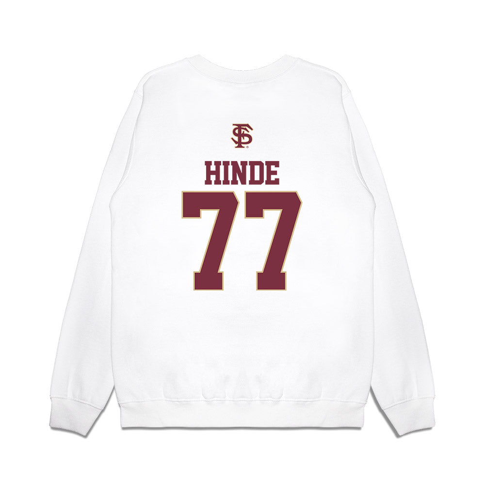 FSU - NCAA Softball : Anna Hinde - USA Premium Crewneck Sweatshirt-1