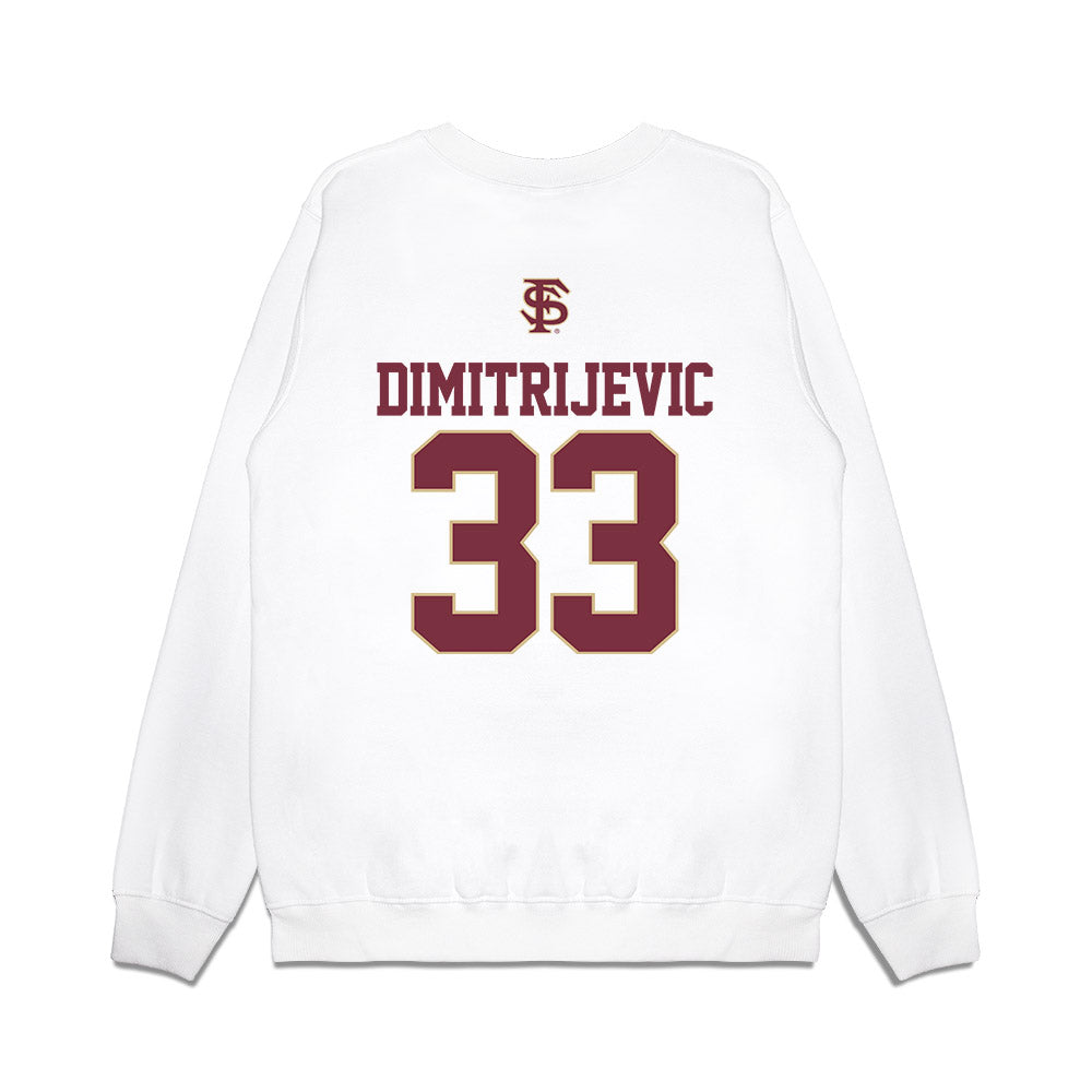 FSU - NCAA Softball : Lisabella Dimitrijevic - USA Premium Crewneck Sweatshirt-1