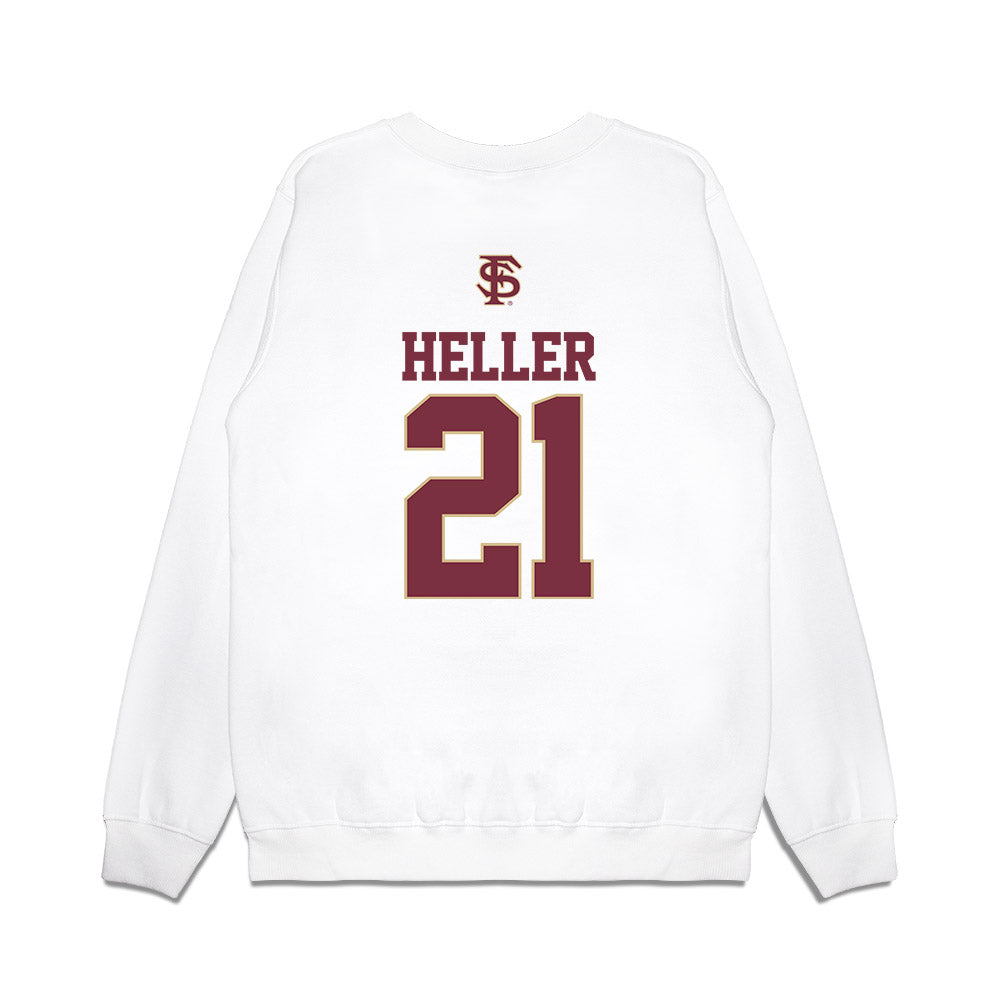 FSU - NCAA Softball : Marin Heller - USA Premium Crewneck Sweatshirt-1
