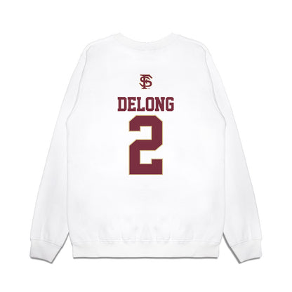 FSU - NCAA Softball : Addie DeLong - USA Premium Crewneck Sweatshirt-1