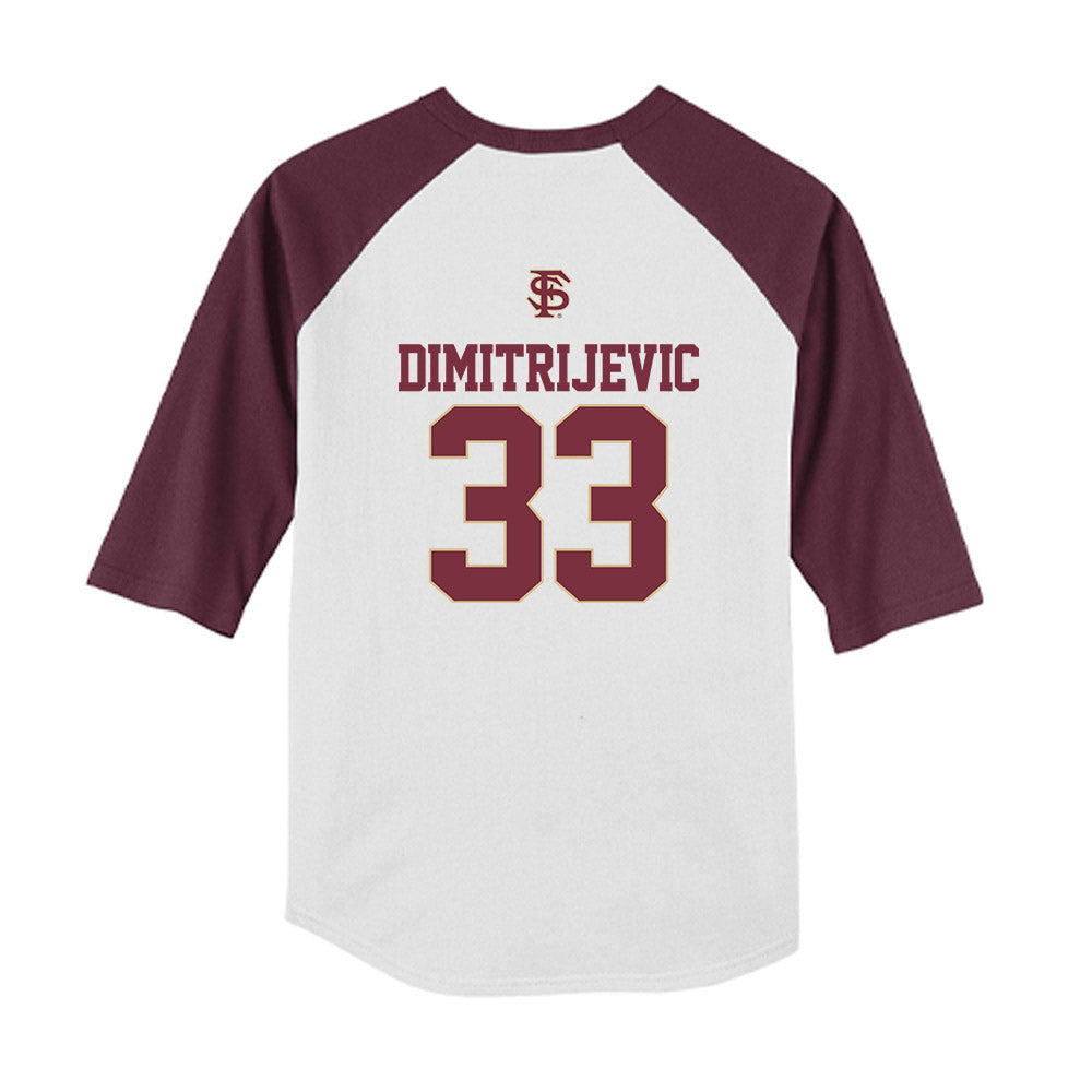 FSU - NCAA Softball : Lisabella Dimitrijevic - USA Youth Raglan T-Shirt-1