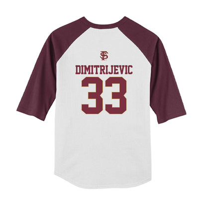 FSU - NCAA Softball : Lisabella Dimitrijevic - USA Youth Raglan T-Shirt-1