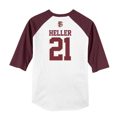 FSU - NCAA Softball : Marin Heller - USA Raglan Shirt-1
