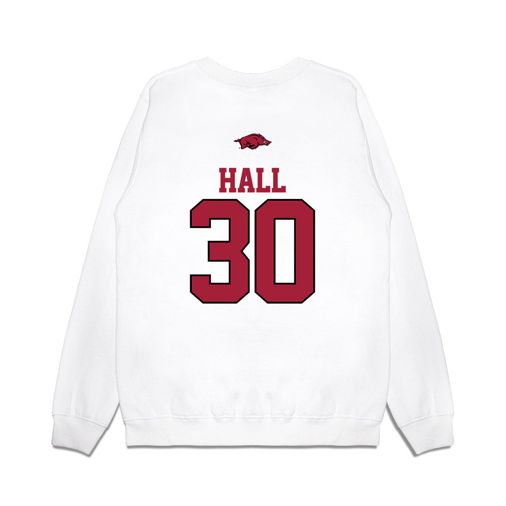 Arkansas - NCAA Softball : Khamari Hall - USA Premium Crewneck Sweatshirt-1
