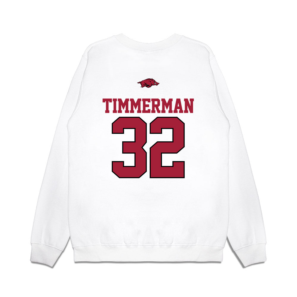 Arkansas - NCAA Softball : Saylor Timmerman - USA Premium Crewneck Sweatshirt-1