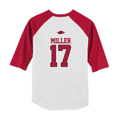 Arkansas - NCAA Softball : Kennedy Miller - USA Youth Raglan T-Shirt-1