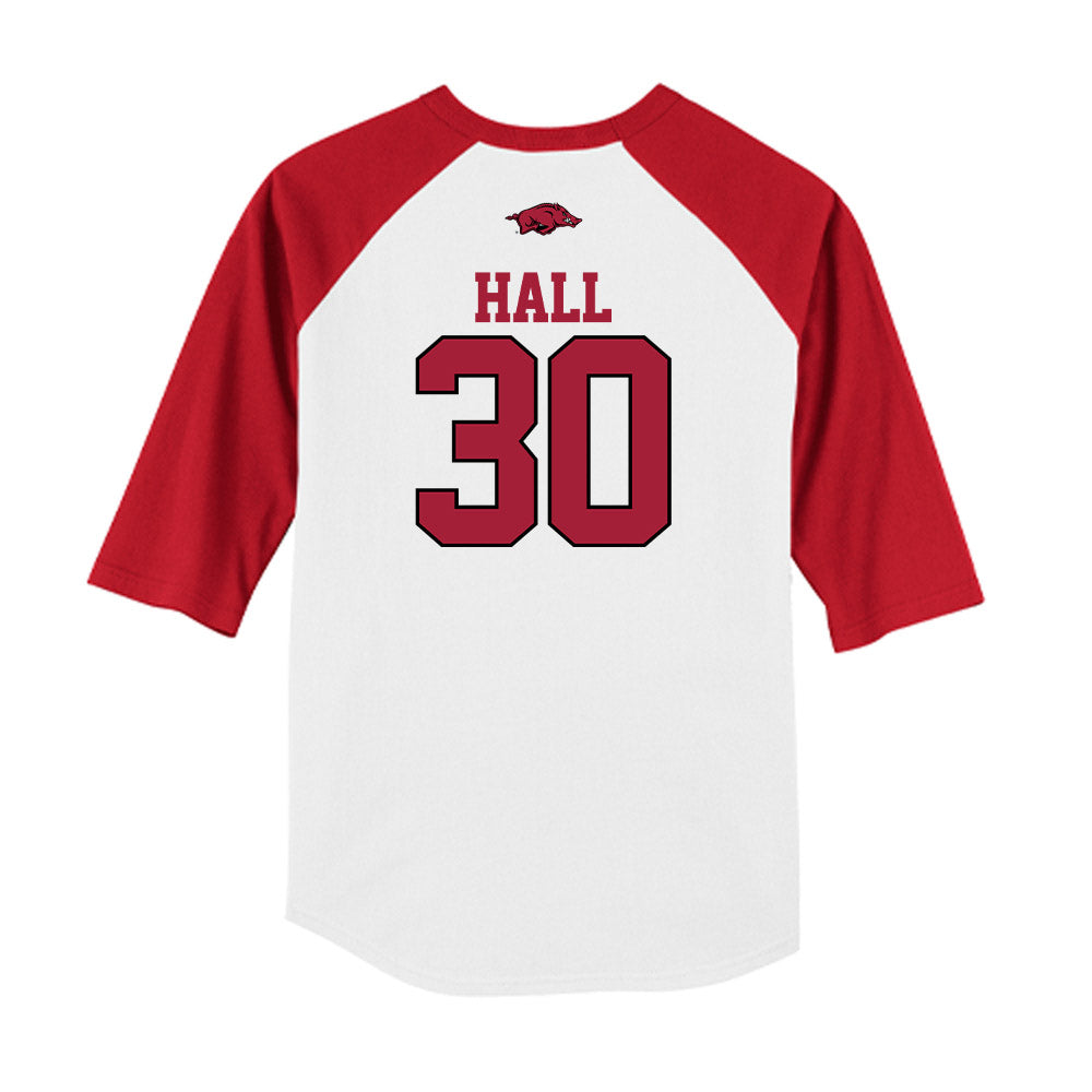 Arkansas - NCAA Softball : Khamari Hall - USA Raglan Shirt-1