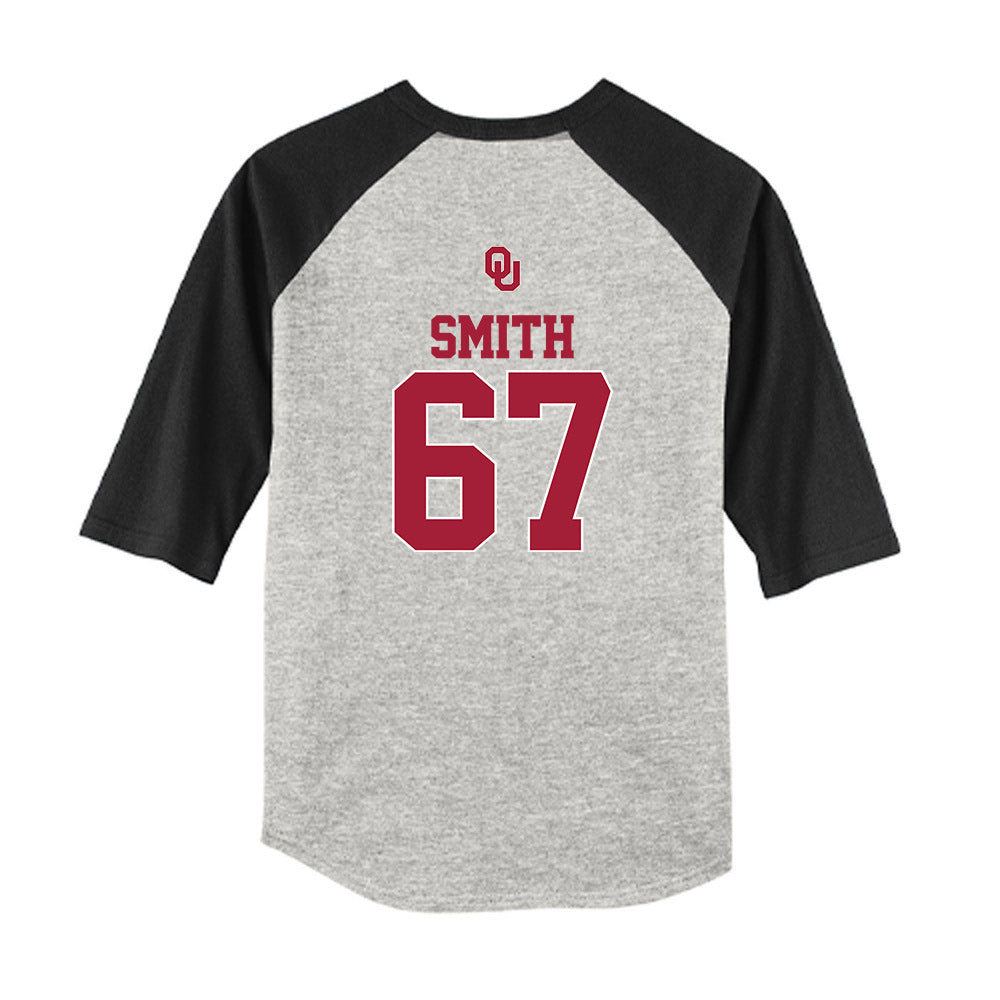 Oklahoma - NCAA Softball : Ella Smith - USA Youth Raglan T-Shirt-1