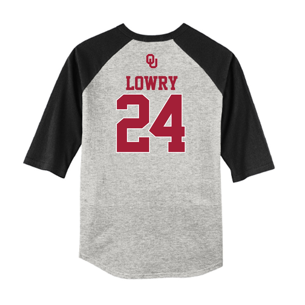Oklahoma - NCAA Softball : Audrey Lowry - USA Raglan Shirt-1