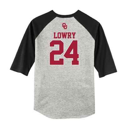 Oklahoma - NCAA Softball : Audrey Lowry - USA Raglan Shirt-1