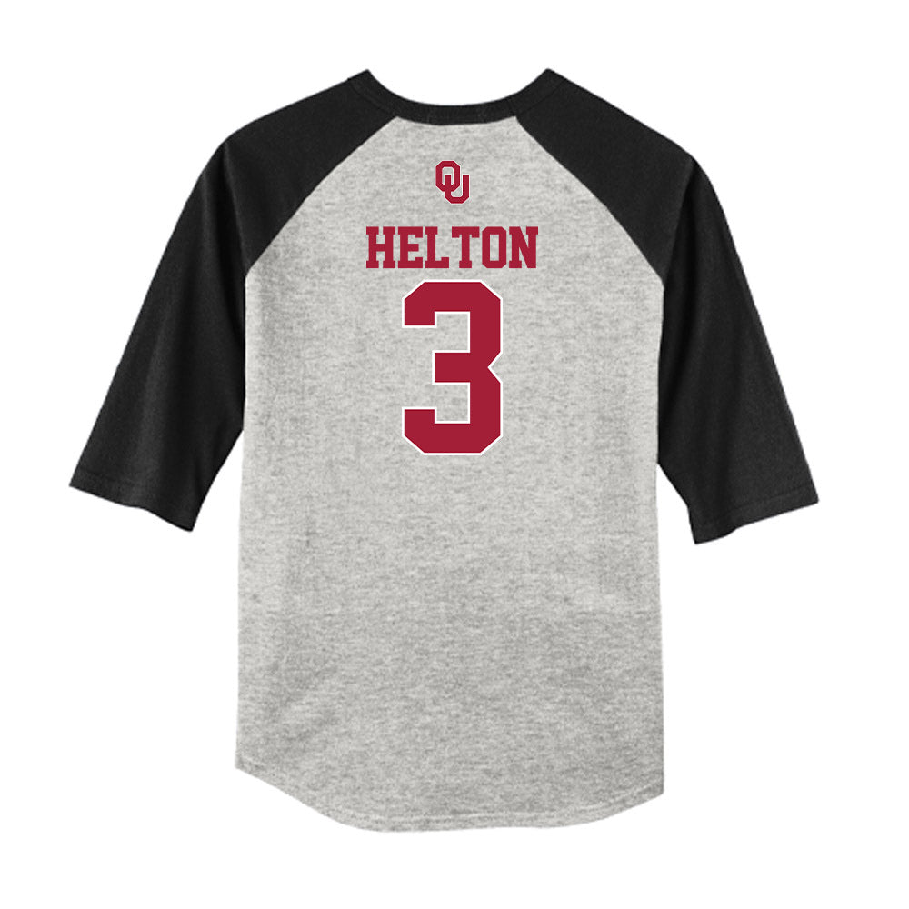 Oklahoma - NCAA Softball : Chaney Helton - USA Raglan Shirt-1