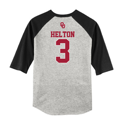 Oklahoma - NCAA Softball : Chaney Helton - USA Raglan Shirt-1