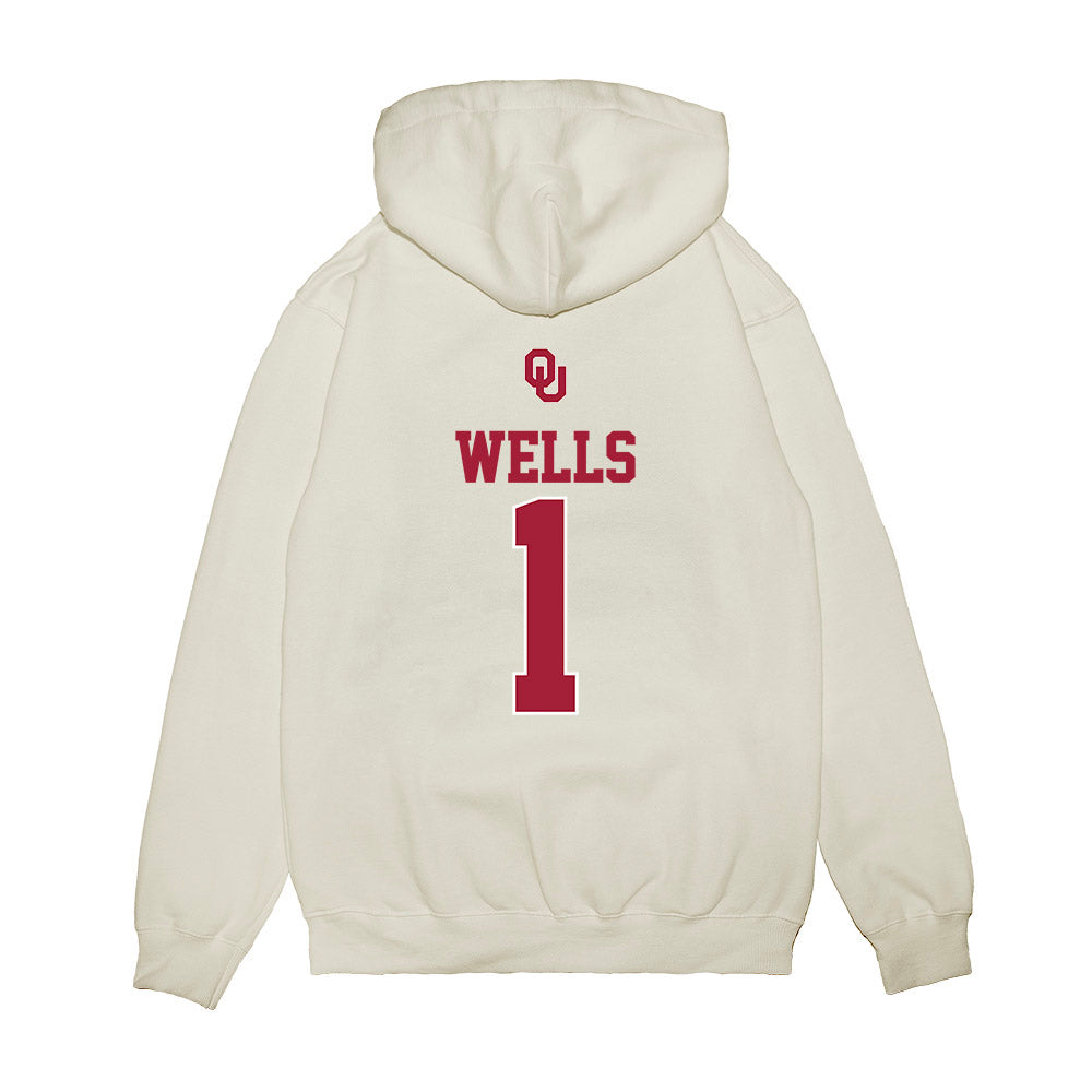 Oklahoma - NCAA Softball : Kendall Wells - USA Premium Hooded Sweatshirt-1