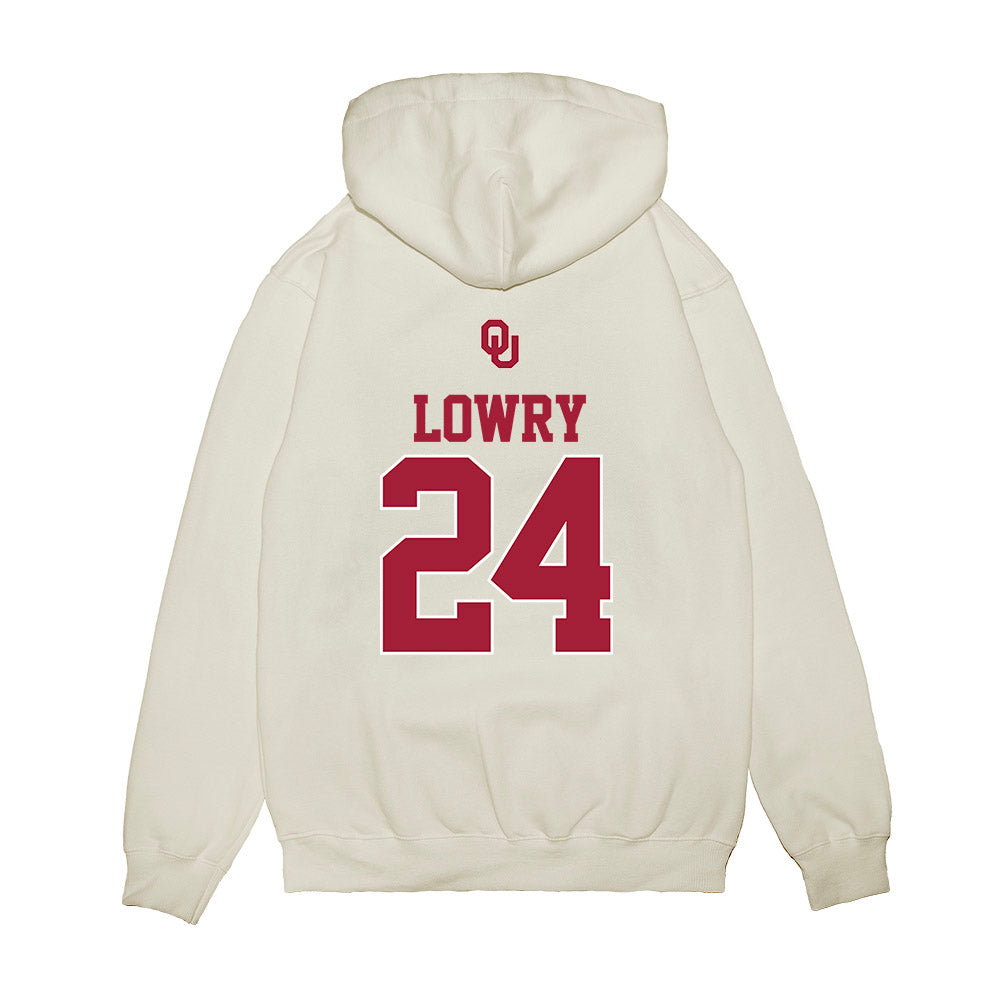 Oklahoma - NCAA Softball : Audrey Lowry - USA Premium Hooded Sweatshirt-1