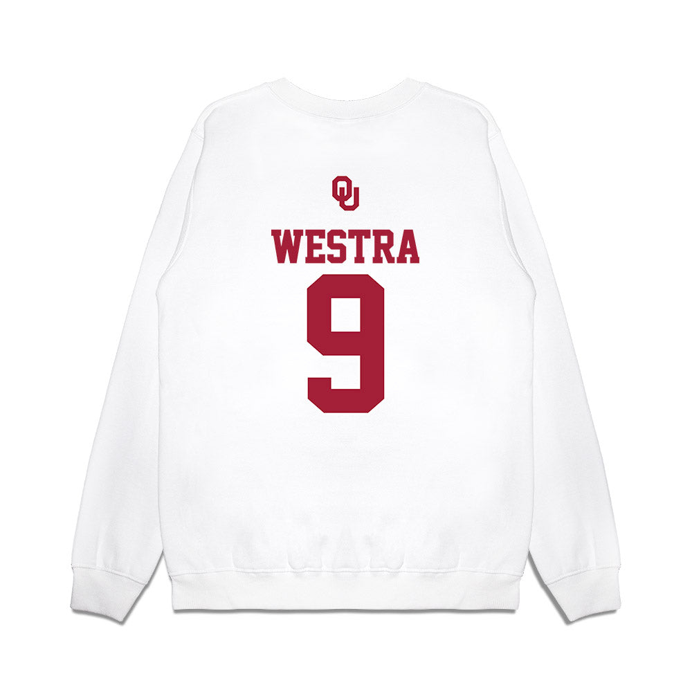 Oklahoma - NCAA Softball : Payton Westra - USA Premium Crewneck Sweatshirt-1