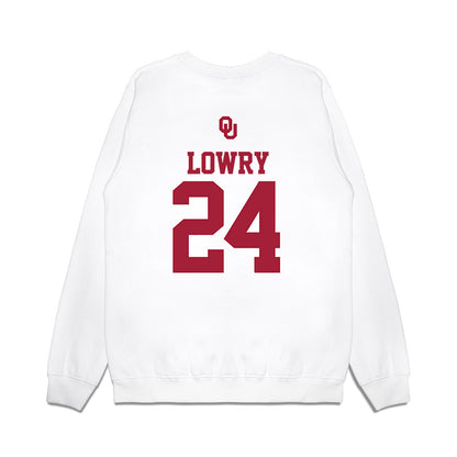 Oklahoma - NCAA Softball : Audrey Lowry - USA Premium Crewneck Sweatshirt-1